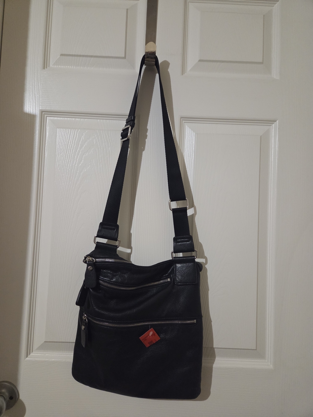 Margot Black Crossbody Bag with Silver Hardware